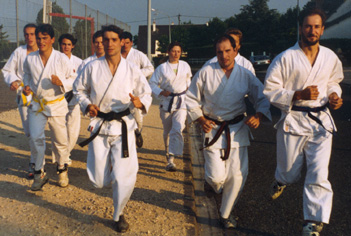 Entraînement extérieur en groupe