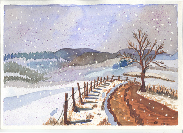 Paysage neigeux 2001