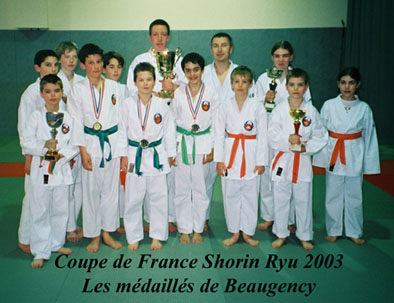 Médaillés Coupe Shorin