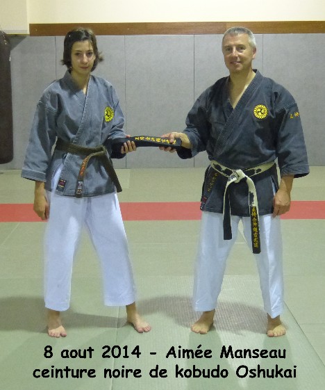 Aimée 1er dan kobudo