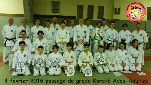 Grade Karaté ados