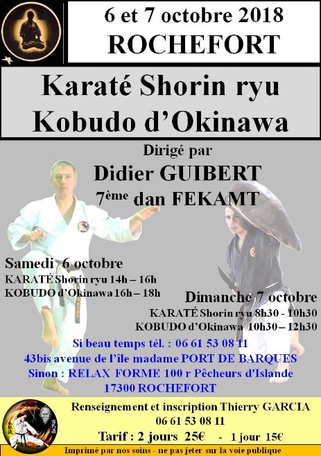 Affiche stage Rochefort