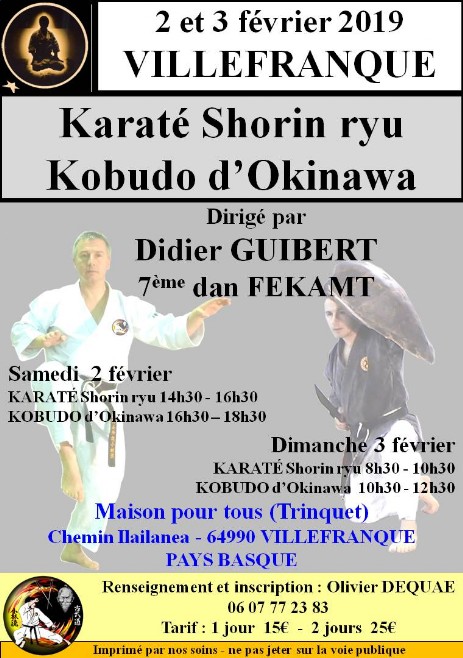 Affiche stage Villefranque