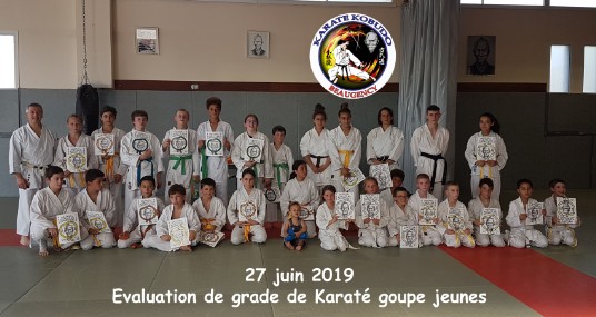 Grade Karaté jeunes