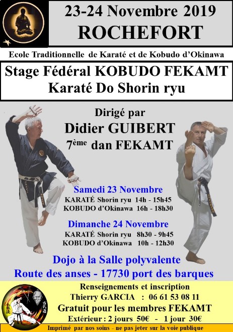 Stage FEKAMT Rochefort