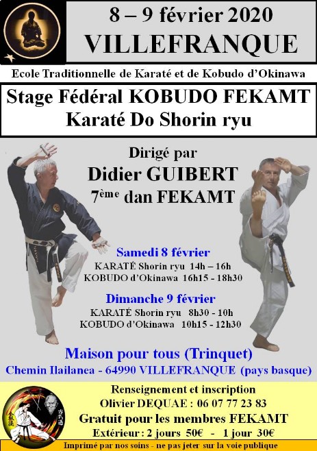 Stage FEKAMT Villefranque