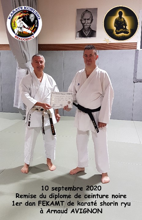 Arnaud diplôme CN Karaté