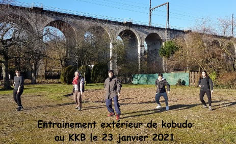 Entraînement extérieur Kobudo 23 janv