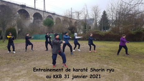 Entraînement extérieur Karaté 31 janv