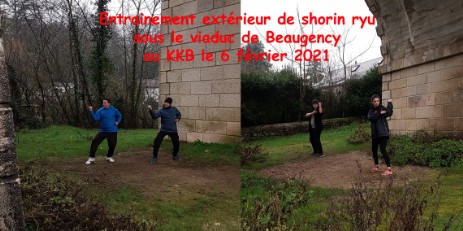Entraînement extérieur Karaté 6 fév