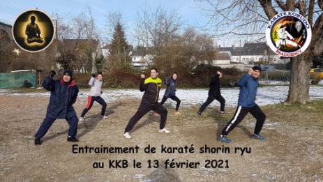 Entraînement extérieur Karaté 13 fév