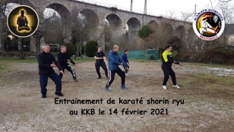 Entraînement extérieur Karaté 14 fév