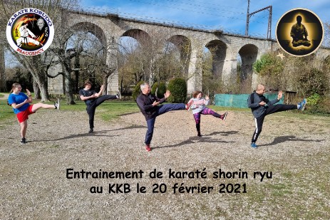 Entraînement extérieur Karaté 20 fév