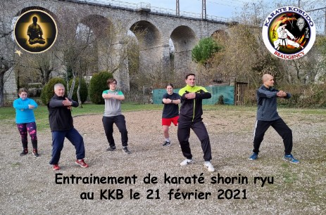 Entraînement extérieur Karaté 21 fév