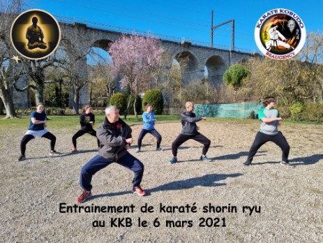 Entraînement extérieur Karaté 6 mars