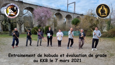 Entraînement extérieur Kobudo grade 7 mars