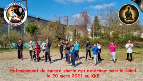 Entraînement extérieur Karaté 20 mars