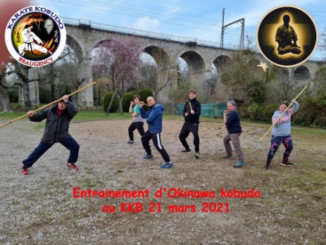 Entraînement extérieur Kobudo 21 mars