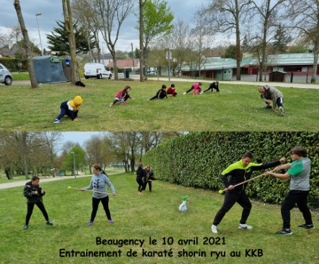 Entraînement extérieur Karaté 10 avril