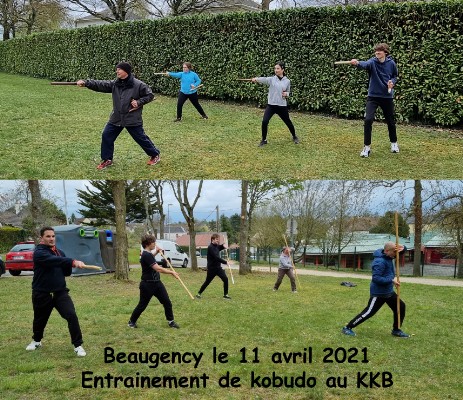 Entraînement extérieur Kobudo 11 avril