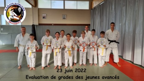 Grade Karaté jeunes avancés KKB
