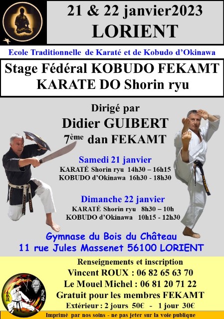 Stage FEKAMT Lorient