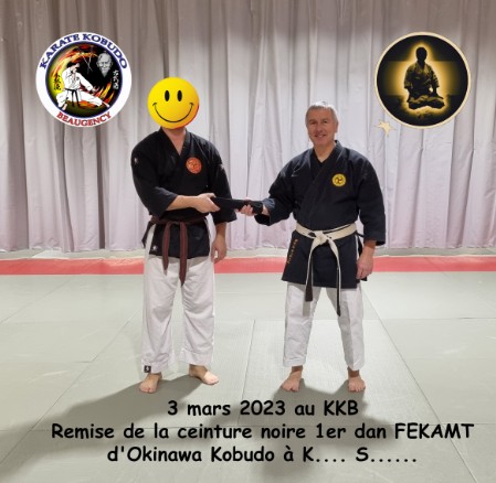 Kevin Sainson 1er Dan Kobudo