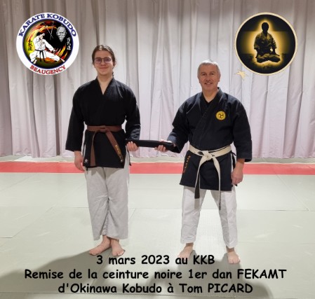 Tom Picard 1er Dan Kobudo
