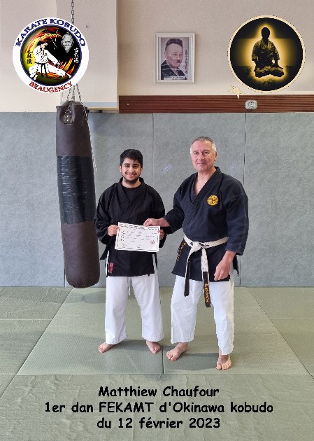 Matthiew Chauffour 1er Dan Kobudo