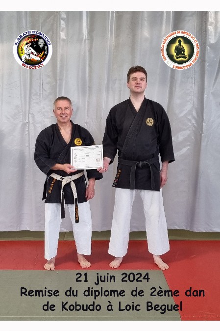 Loïc Beguel 2ème dan Kobudo