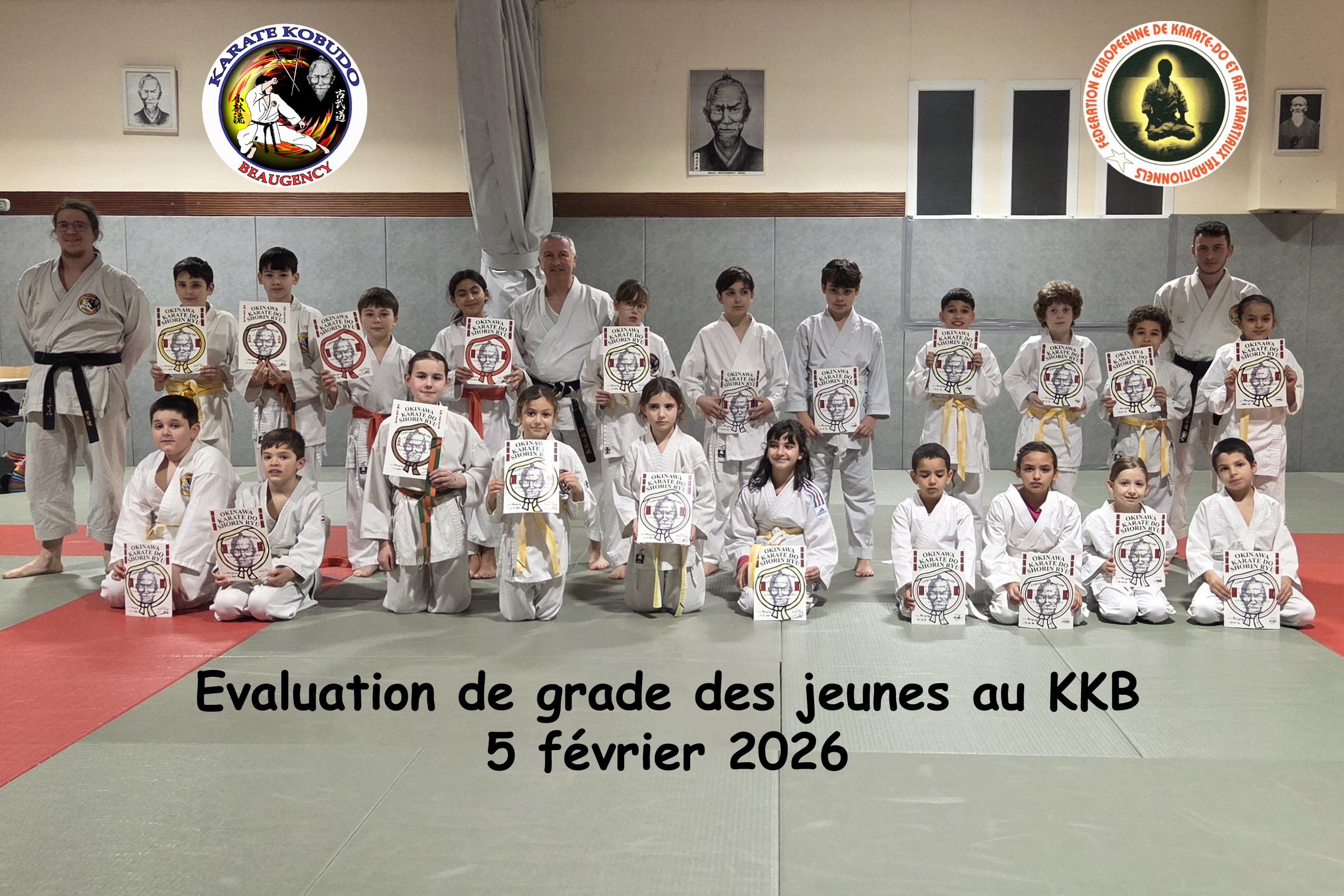 Évaluation de grade Karaté - jeunes karatékas