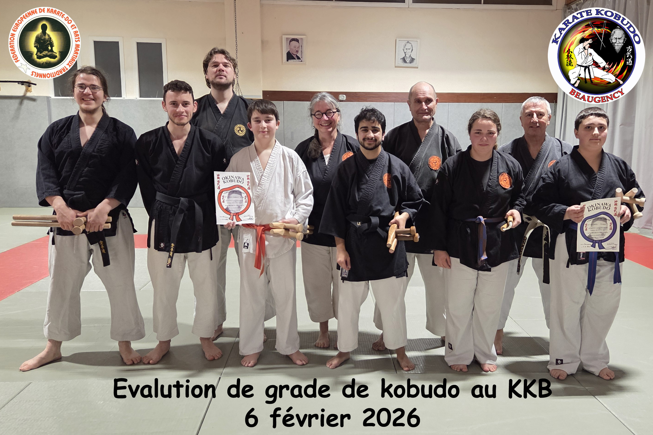 Évaluation de grade Kobudo au KKB