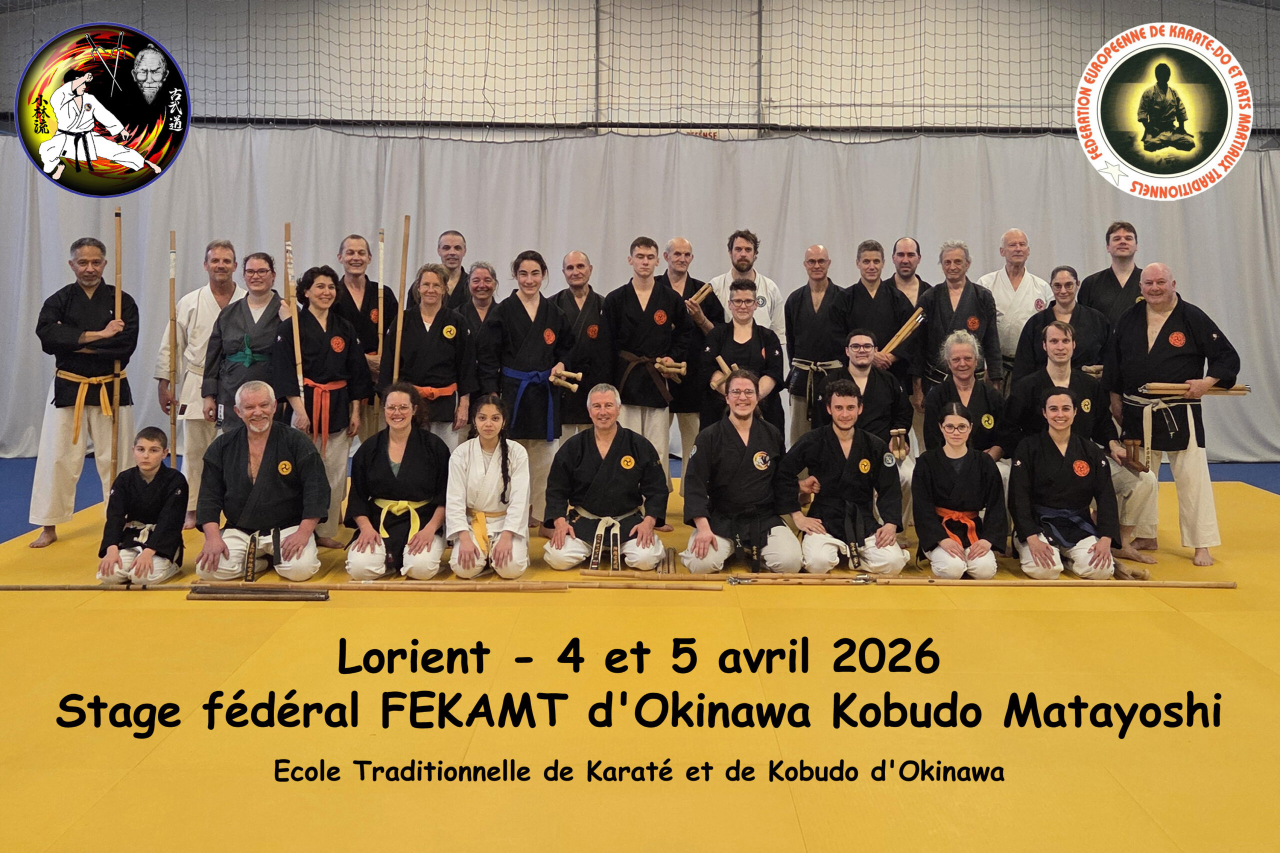 Stage Kobudo à Lorient - avril 2026