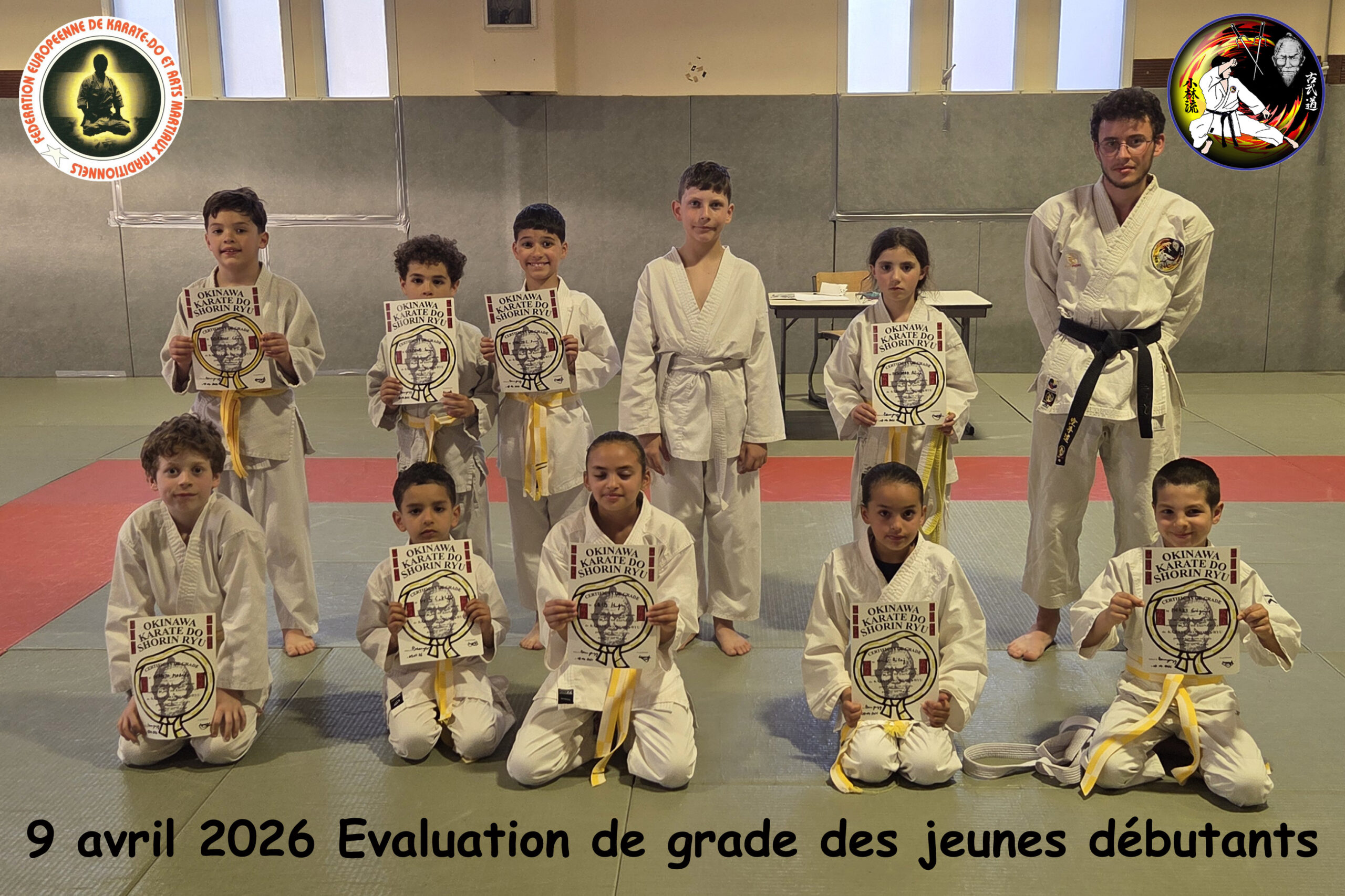 Évaluation Karaté jeunes au KKB - avril 2026