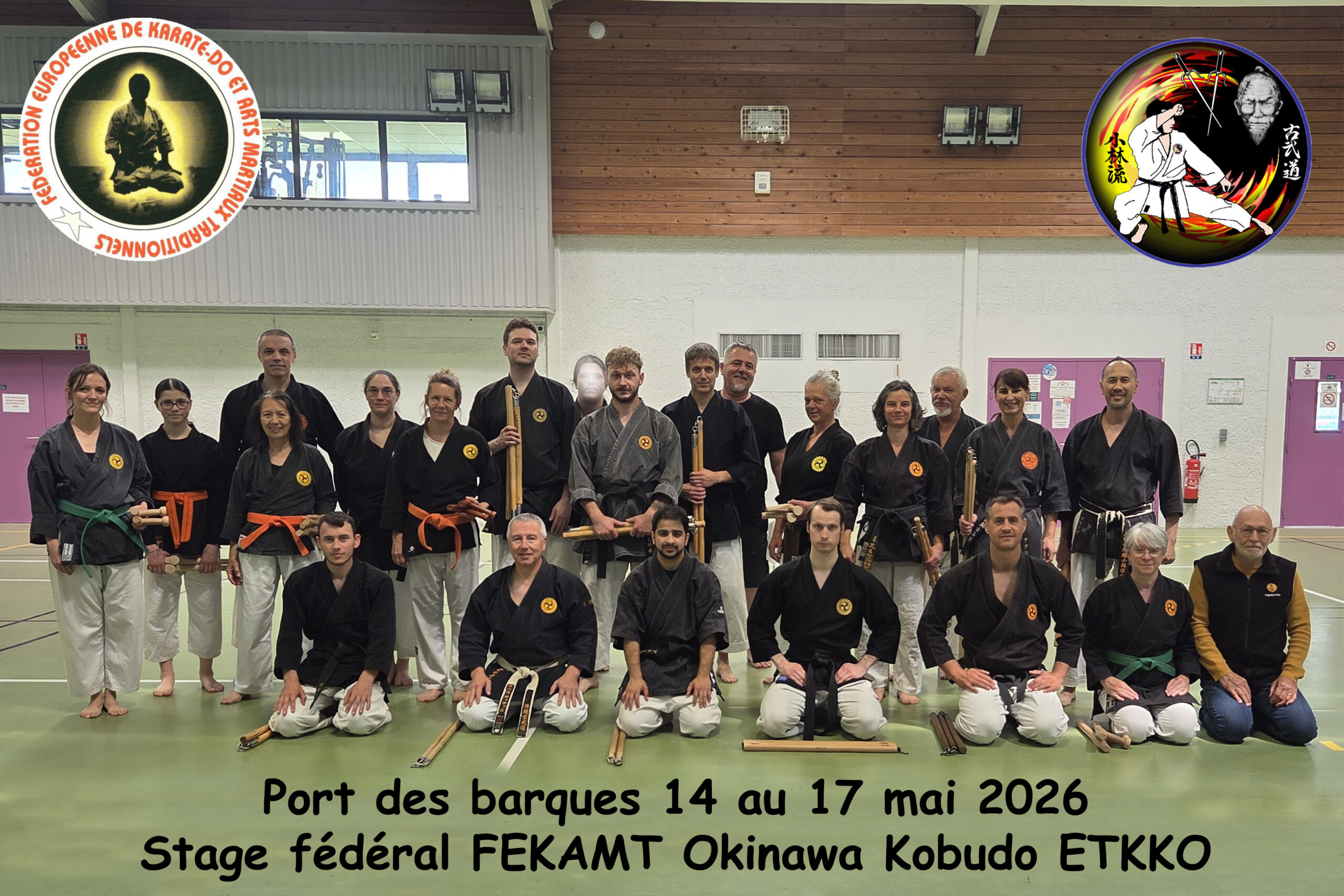 Stage fédéral FEKAMT à Port des Barques - mai 2026