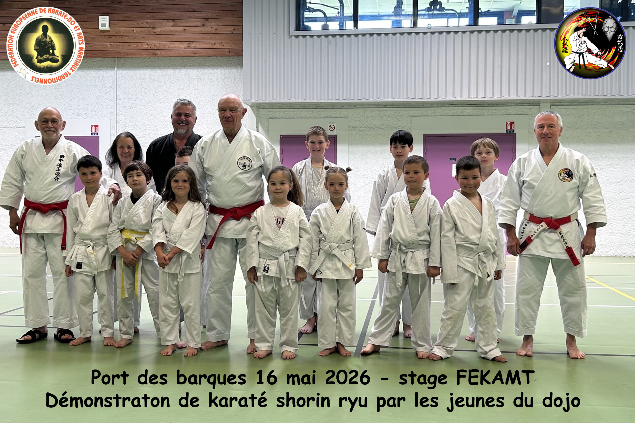 Démonstration des jeunes karatéka de Port des Barques