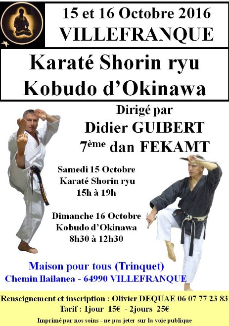 Affiche stage Bayonne