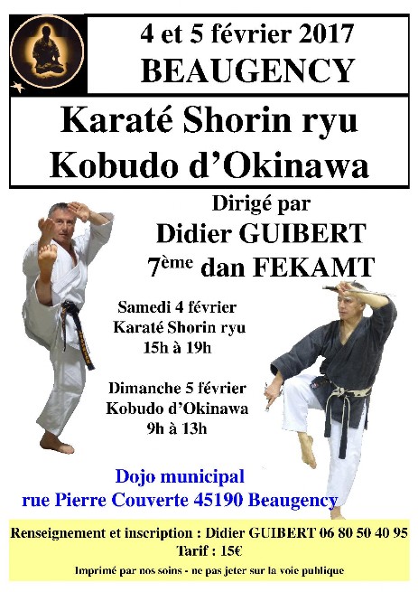 Affiche stage Beaugency