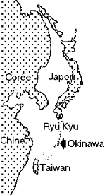 Carte de l'Asie et de l'archipel des Ryu-Kyu